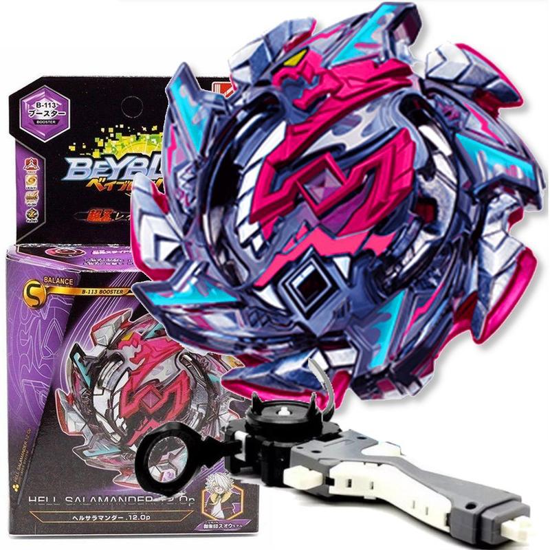 レア 希少 三連勝 Sanrensho HOT NEON ハンドルバー Beyblade Hell Salamander vs Z Achilles Arena - TOP GYRO - Conjunto